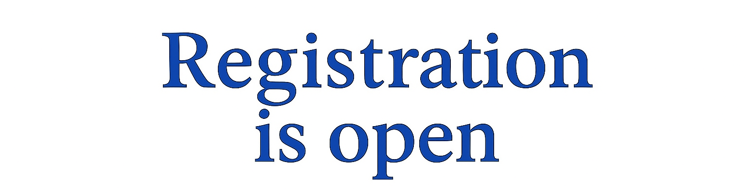 Registration for courses in AUTUMN 2025 is open.