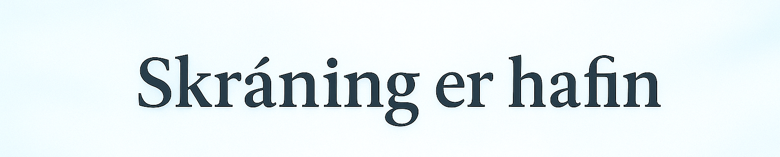 Skáning á VORÖNN 2026 er hafin.