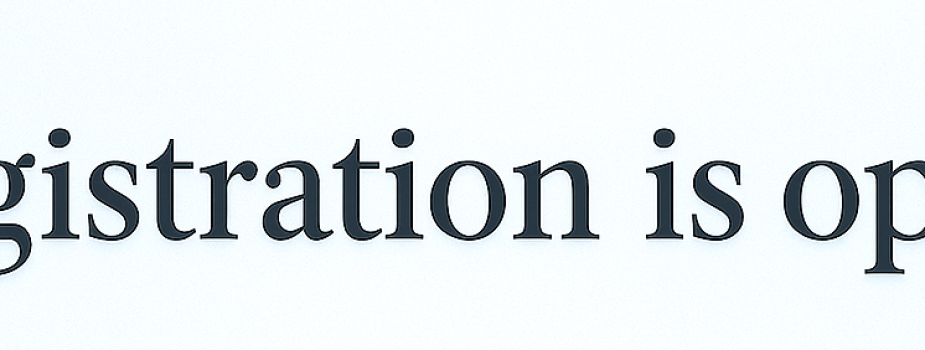 Registration for courses in SUMMER 2026 is open.