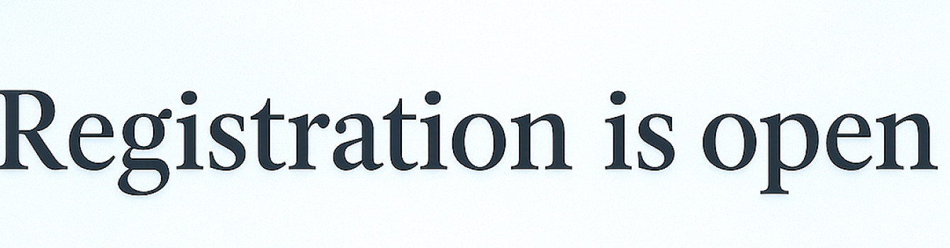 Registration for courses in SUMMER 2026 is open.