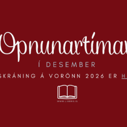 Opnunartímar í Desember