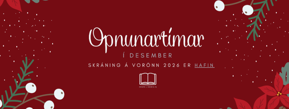 Opnunartímar í Desember
